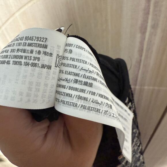 Abercrombie & Fitch High Rise Sequin Skort Black Mini Skirt Size XL - Picture 7 of 9